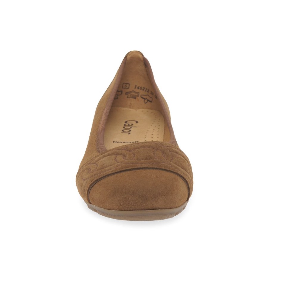 Ressemblance Dames Chaussures Gabor | Nouveau Daim Whisky Exclusif